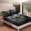 3D Dead Sugar Skull Girl Kissing Skull Home Bed Fitted Sheet Set Soft Microfiber Breathable Bedding All-Round Elastic Pocket