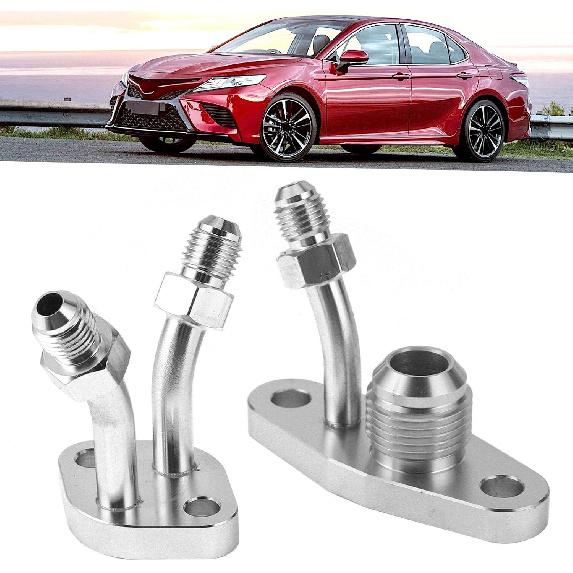 Turbo Oil Feed Inlet Flange Turbo Oil Return Flange Turbo Oil Feed Flange Water Return Discharge Kit 312‑07006‑003 Fit for CT9 CT12 CT20 Auto