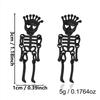 Edgy Skeleton Enamel Convertible Earrings for Women Halloween Statement Earrings Cosplay Night Out Jewelry Gifts