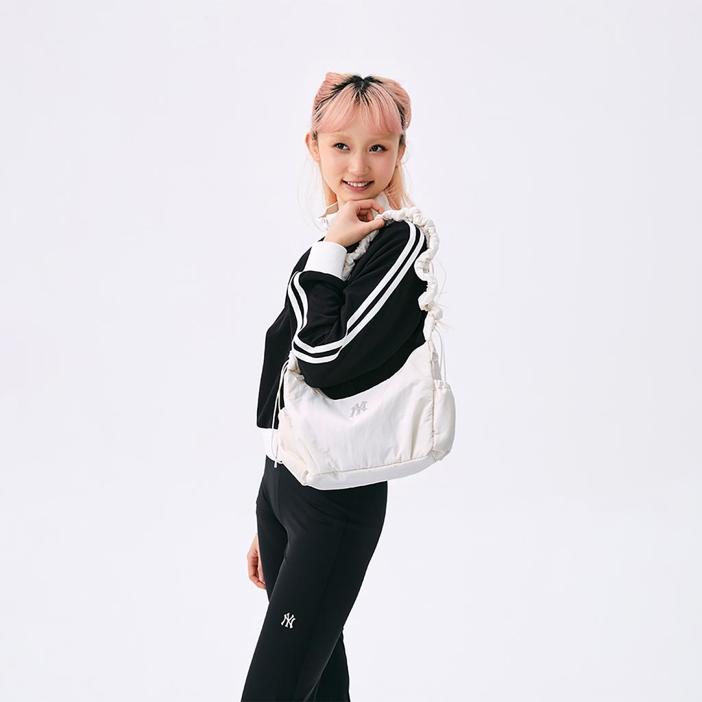 New MLB Polyamide Solid Color Cloud Bag Shoulder Bag, Crossbody Bag Regular Unisex White 3ABQA015N-50CRS