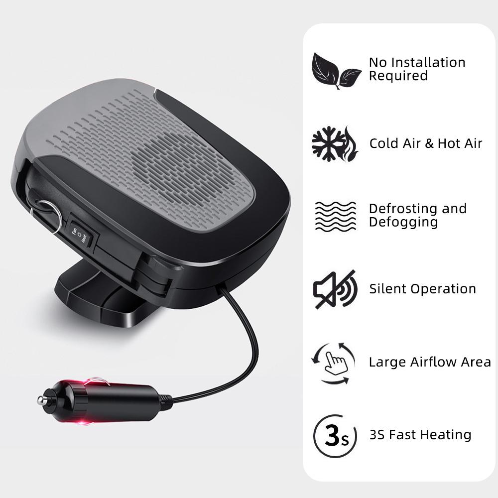 Car Heater/12V Portable Car Heater That Plugs Into Cigarette Lighter Windshield Defogger Car