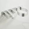 No Drilling Hair Dryer Holder Waterproof Wall Mounted Bathroom Storage Rack Strong Adhesion Multi-functional Hair Dryer Stand