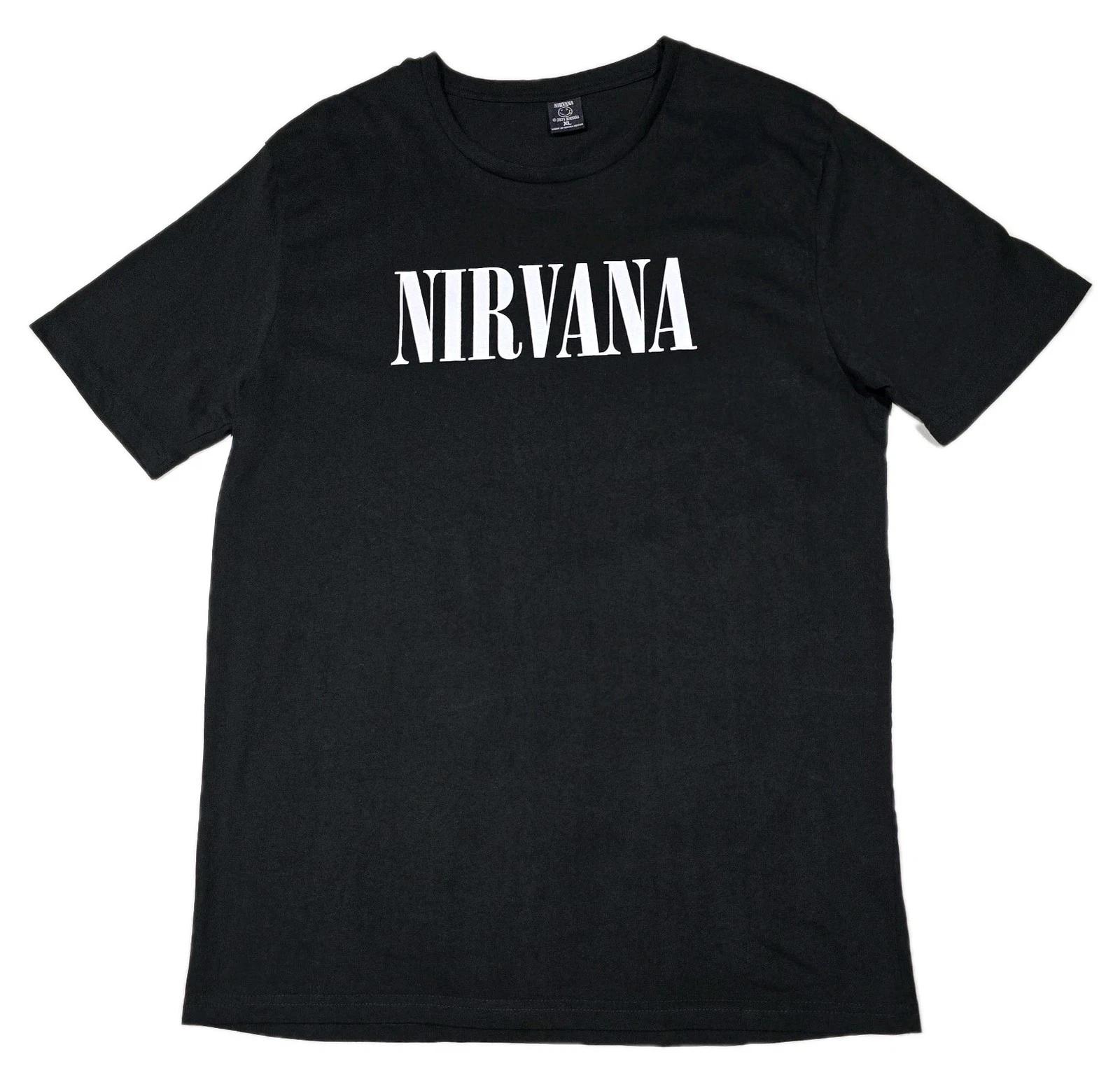 Nirvana 2021 T-shirt Mens Size XL Black 90s Rock Band Tee S