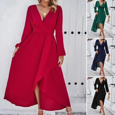 Jurk, Herfstkleding, Vrouwen, Taille-omhelzend, Sexy Rok