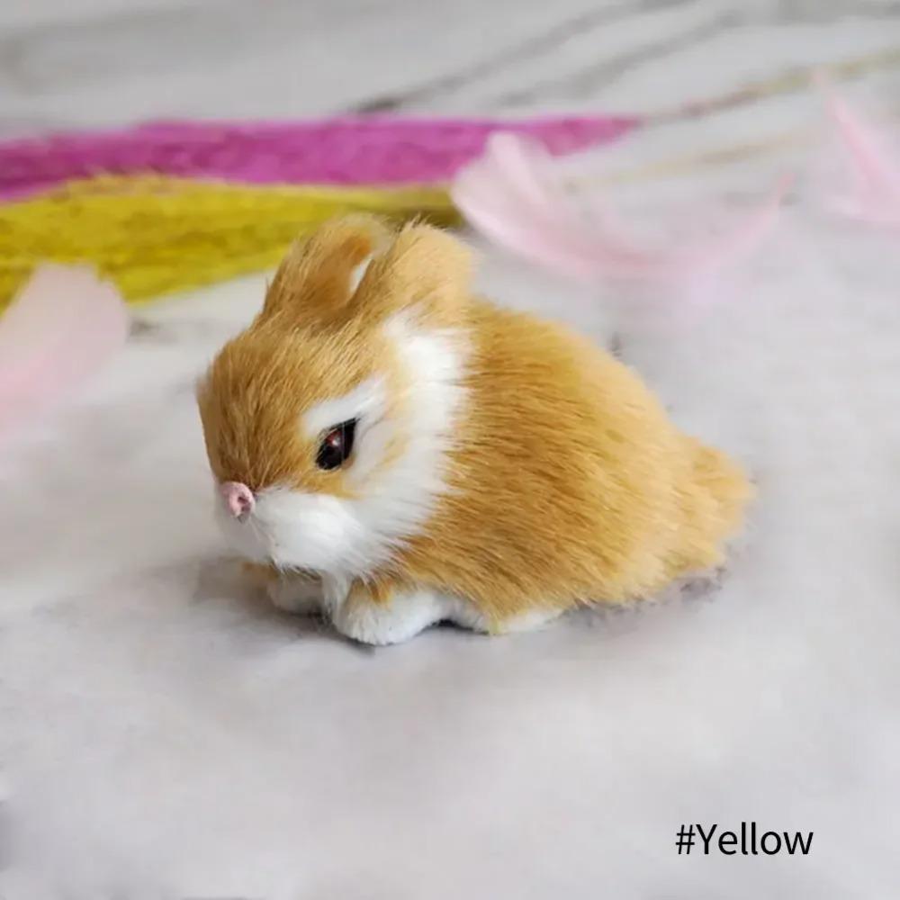 Simulazione Pulcino Coniglio Peluche Giocattolo Bambini Cognizione Pollo Modello Figurina Realistico Animale Peloso Bambola Pollo Regalo di Pasqua