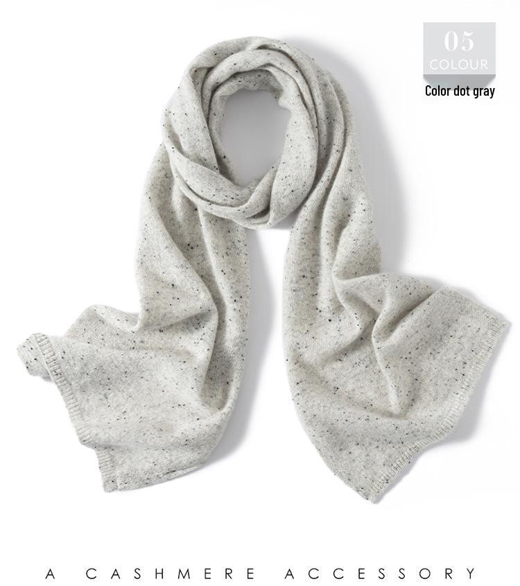 

Luxury Cashmere Scarf: Knitted Warm Neck Warmer & Shawl for Men and Women - Perfect Autumn/Winter Gift