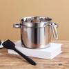 304 Stainless Steel Double Boiler Pot Set with Scale Butter Melting Boiler Butter Heating Pot  Wax