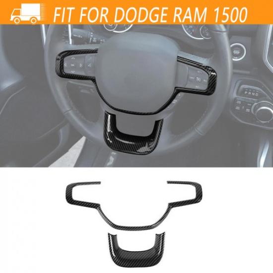 Interior Steering Wheel Panel Cover Trim For Dodge Ram 1500 2018+Accessories