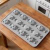 12-cavity 3D Rabbits Dwarf Mold Easter Bunny Silicone Mold Easy Release Non Stick Easter Silicone Chocolate Mold For Candy