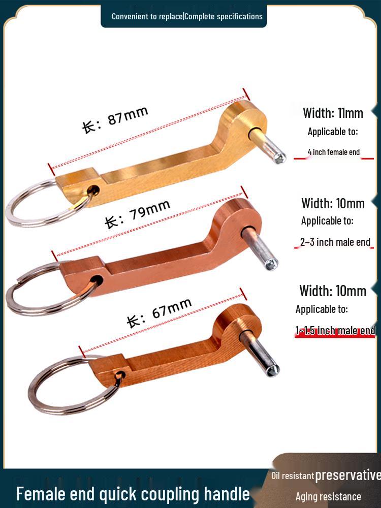 Schnellkupplung Buchse Dichtung 1-4 Zoll Dichtring Unterlegscheibe mit Laschen und Griff