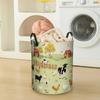 1pc, Farm Animals Pattern Foldable Laundry Basket, Clothes and Sundries Hamper for Bathroom and Room, Organizer Bin for Home Decor, Simple and Functio
