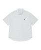 Coolmax® C Logo Oxford Stripe Half Shirt Grey