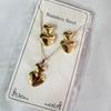 Women's Stainless Steel Geometric Necklace & Earring Set - Hip Hop Style Jewelry