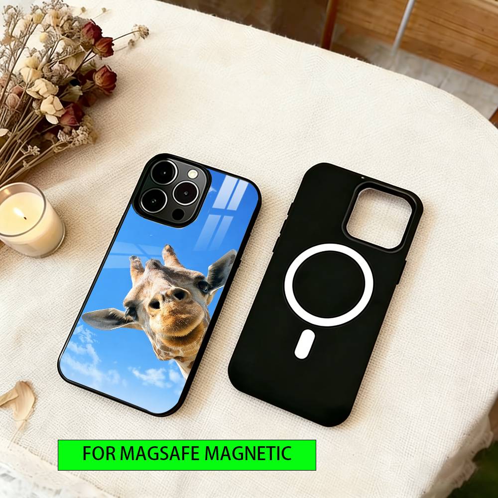 Abstract Animal Perspective Phone Case For iPhone17,16,15,14,13,12,11 Plus,Pro Magnetic with Magsafe Wireless Charging