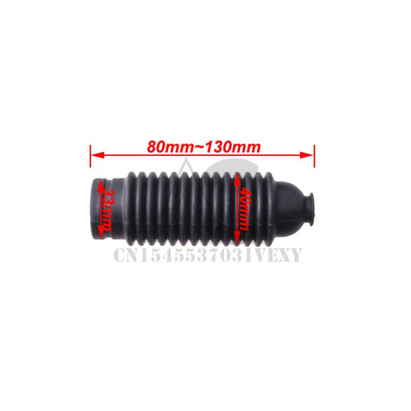 ATV Steering Gear Dust Bellows Kit Rubber Gear Boot Cover for UTV ATV Dirt Bike Go Kart Golf Parts C