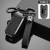 Genuine Leather Car Key Cover Case for Honda Civic 4d 9th Gen 10 Accord XRV Life Jazz Crv Fit Keychain Shell Keyless Accessories