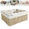 Rattan Storage Basket for Household Items The Tabletop Kitchen