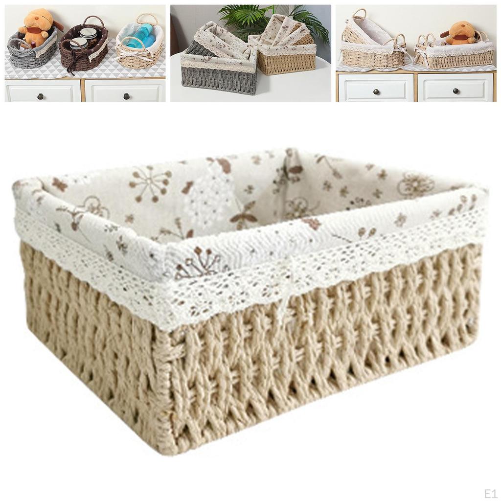 Rattan Storage Basket for Household Items The Tabletop Kitchen