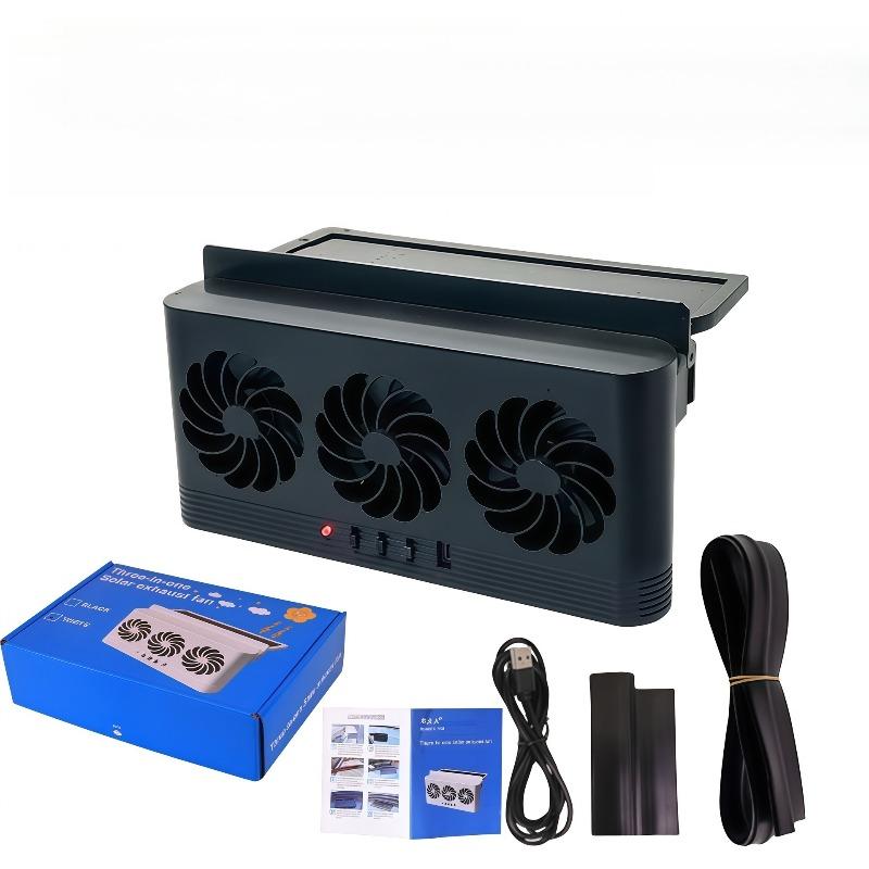 Window Car Solar Exhaust Fan Air Circulation Cooling Tool Exhaust Fan Cooling Interior Accessories