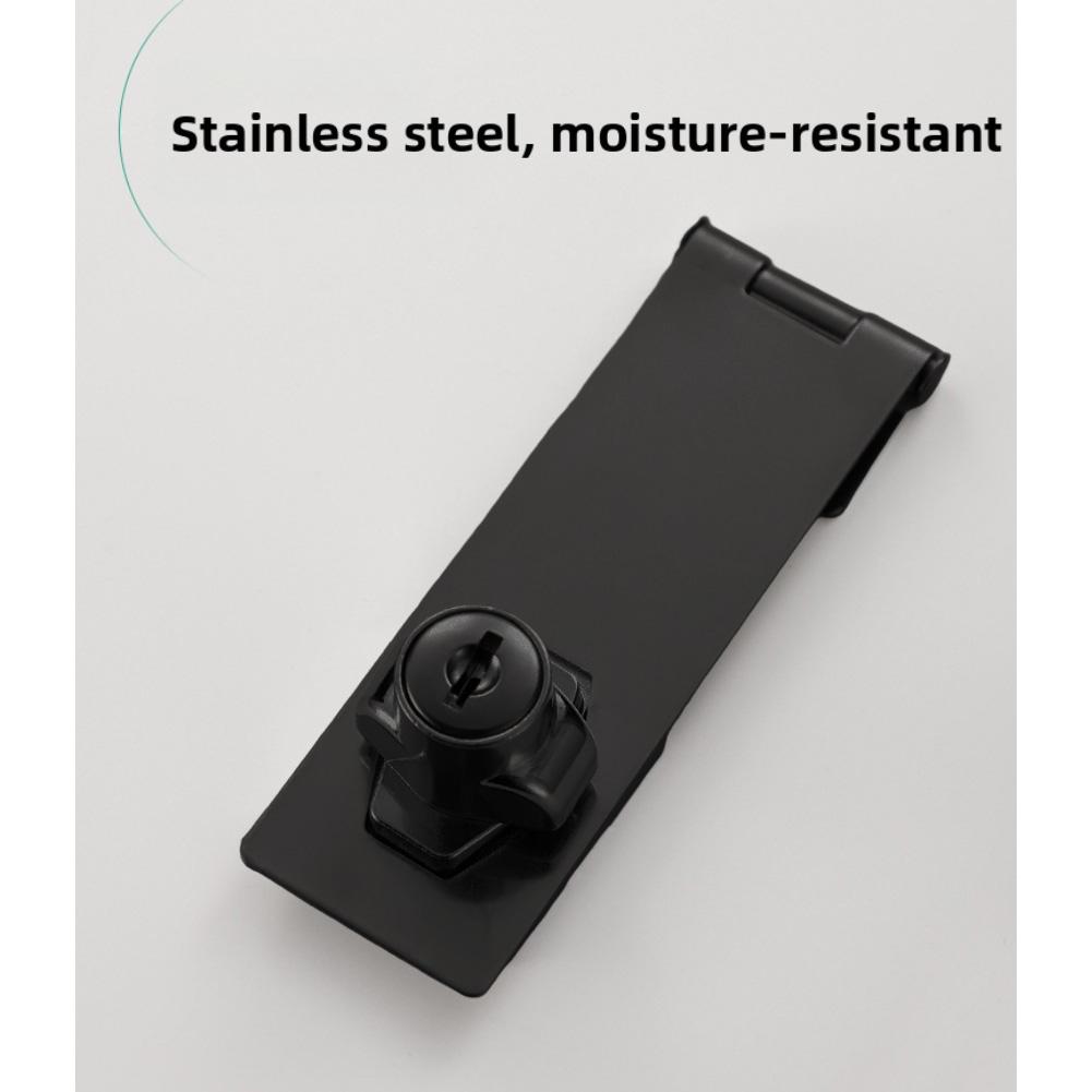 Sliding For Door Key Padlock Latch in Stainless Steel for Cabinets Drawers For Door Latches Zinc Alloy Security