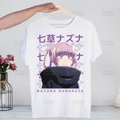 Call of The Night Yofukashi No Uta Male T-shirt Street Style Casual Short Sleeve  Unisex T Shirt O-neck Nazuna Nanakusa Anime Tshirt Shirt