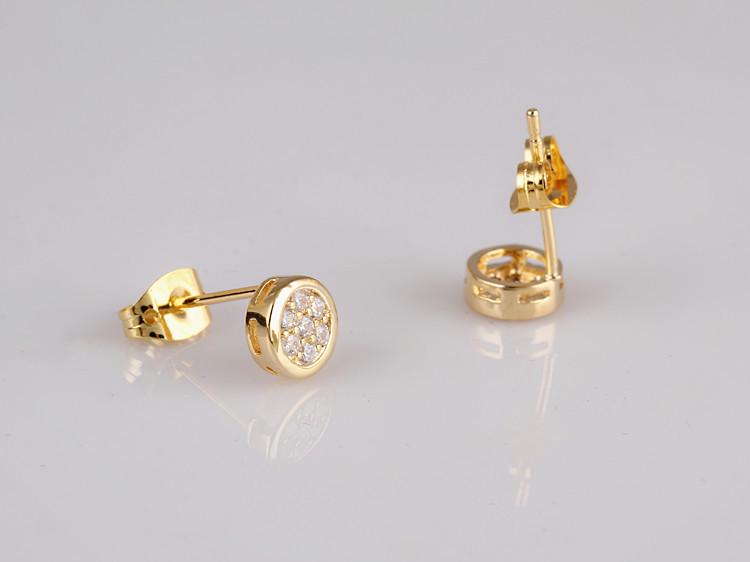 European American Fashion Rhinestone Crystal Stud Earrings