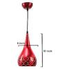 Metall Schnitt Hängeleuchte Deckenpendelleuchte, 6" Klein, Rot, 2er-Pack