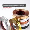 Self Adhesive Glossy Metal Edge Trim Strip With Strong Back Glue And Easy Installation Perfect For Home Wall Tile Gap Decoration