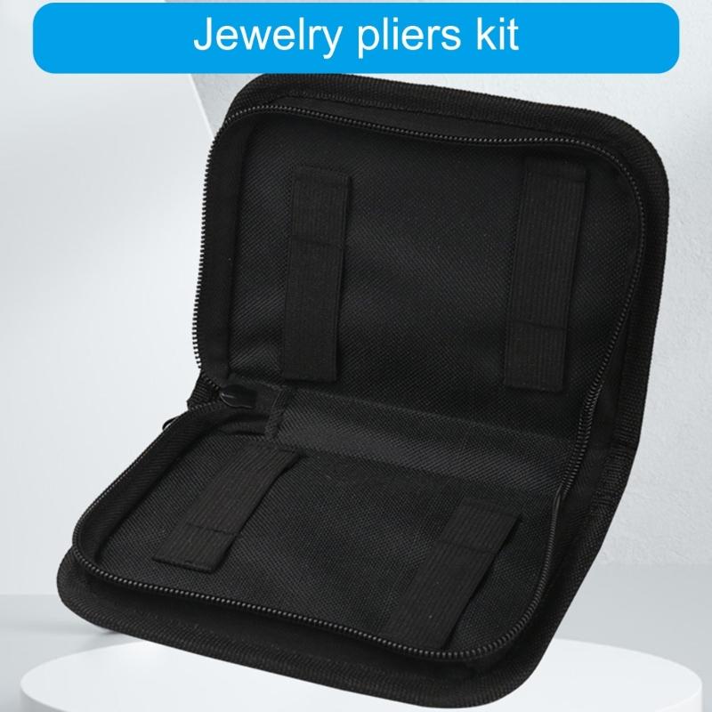 Professional Jewelry Designers Pouch Board Supported Tool Bag for Beading and Crafting Enthusiasts