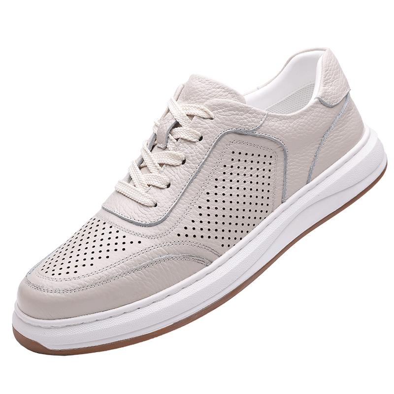 

Классические брендовые мужские оксфорды на толстой подошве, износостойкая спортивная повседневная обувь, летние дышащие мужские деловые кожаные туфли 44