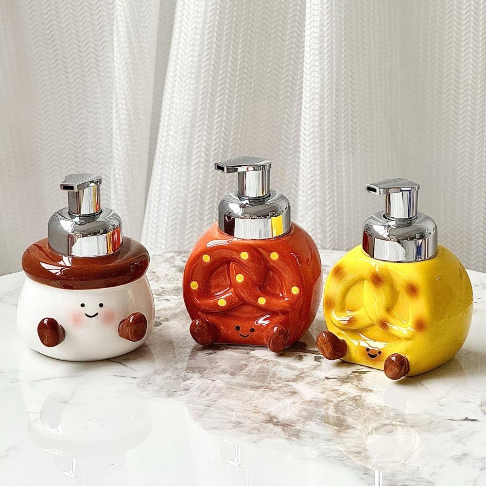 Biscuits Candy Figures Ceramic Lotion Bottles Household Shampoo Moisture Bottles Portable Soap Dispensers Bathroom Accessories