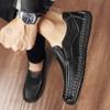 Herren Echte Leder Freizeitschuhe Atmungsaktive Mokassins Herren Business Flats Schuhe Fahrschuhe Herren Mokassin