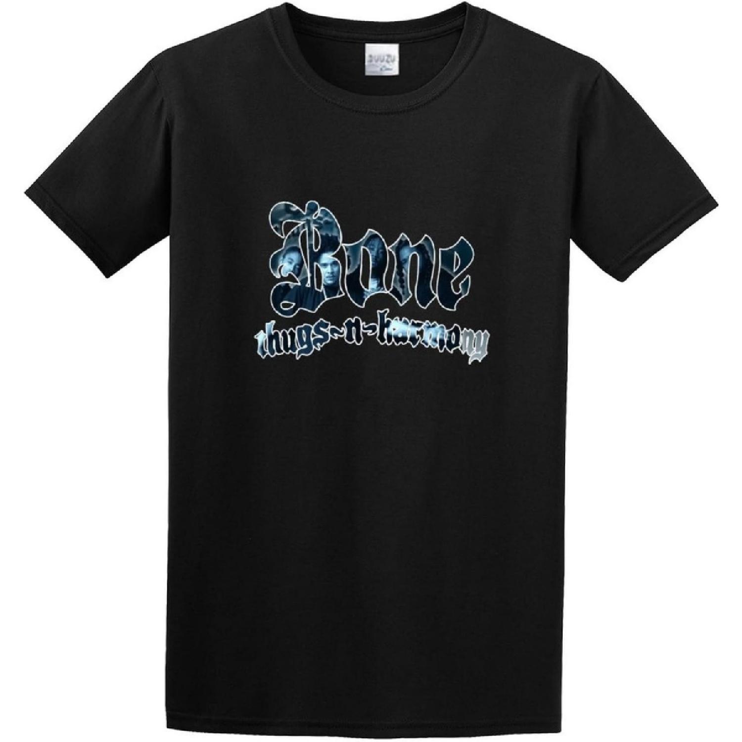 Ouybia Music Band Bone Thugs-N-Harmony Unisex 100% Cotton Short-Sleeve T-Shirts Black XXXXXL разноцветный