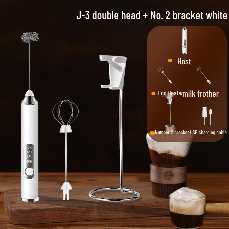 Portable Rechargeable Handheld Electric Milk Frother & Coffee Mixer