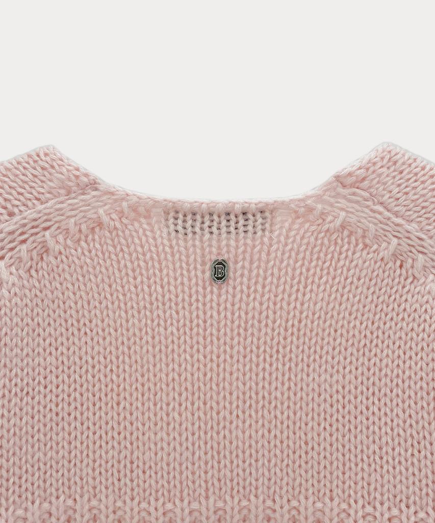 Sseomweeobeoteo Tope Wool V-Neck Knit - Pink