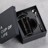 12 Twelve Constellation Ceramic Cups, Water Cups, Gift Box Set, Coffee Cup With Lid Spoon