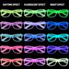 Colorful Light Up Glow Glasses 5/10Pcs Glow In The Dark Fluorescent Eyewear for School Dance Prom Night Party Events