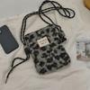New Plush Dot Crossbody Bags for Women Cute Pink Shoulder Bag Handbag Purses Portable Phone Pouch