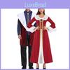 M-xl Gender Neutral Royal King And Queen Costume For Fantasy Theatre Cosplay Events