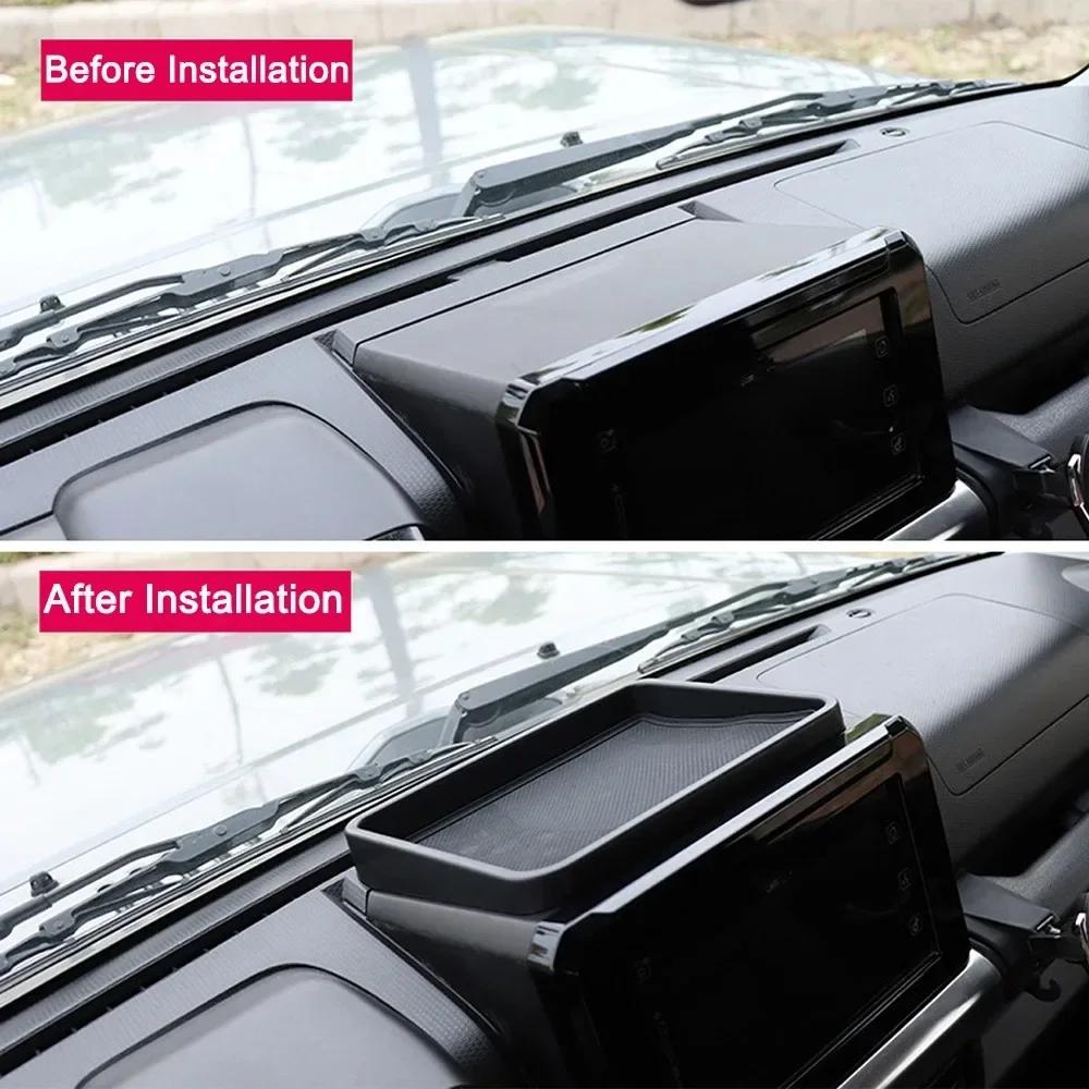 Car Center Console Storage Box Organizer Tray With Mat Pad for Suzuki Jimny 2019 2020 2025 2025 2025 Interior Accessories Black