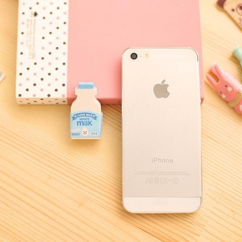 

Cute Milk Bottle Design Eraser Nice Gift Funny Student Gift Kids s Toy Office School Stationery Yellow