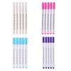 5 Pieces Plastic Water Erasable Pen Water Soluble Pen Vanishing Marker Pen for Tailor Fabric Marking 15.5cm Length