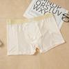 Men's Underwear Boxer Ice Silk Seamless Boxers Solid Color Breathable Shorts Underpants 2XL-4XL