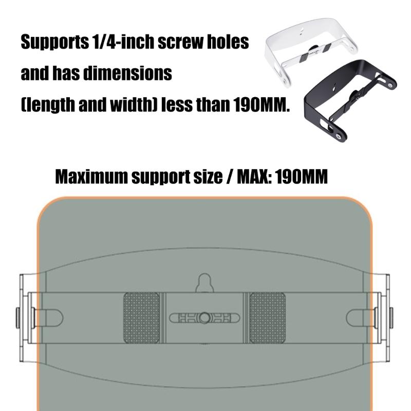 Uchwyt Projektora Obrotowy 360 Stopni Wytrzymały Metalowy Wspornik Do Montażu Ściennego Sufitowego Biurkowego Udźwig Do 5kg
