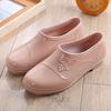 Low-top spring and autumn jelly waterproof shoes fashion rain shoes women's summer kitchen work rubber shoes outer wear non-slip shoes adult