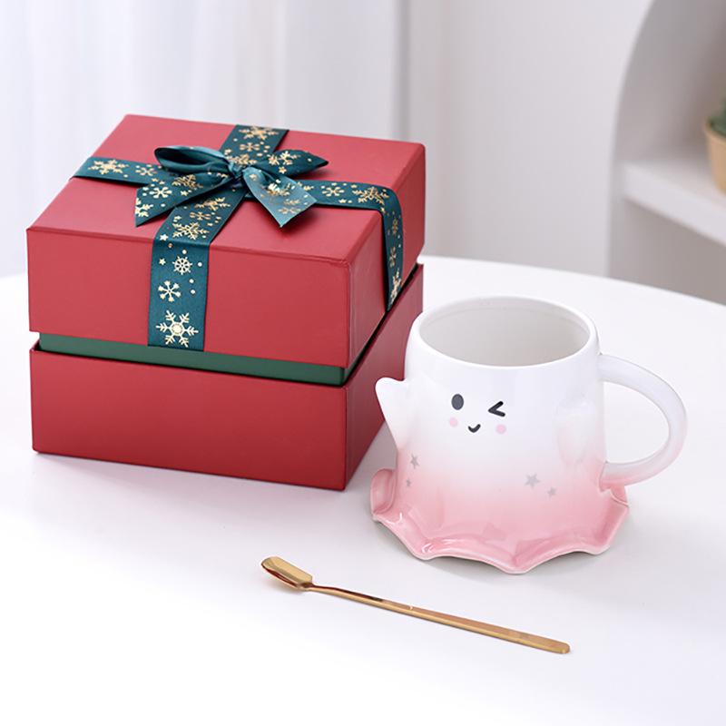 

Пасхальная Креативная Мультяшная Керамическая Кружка Эльф Чашка для Воды Офисная Кружка для Кофе Молока Подарочная Коробка Чайная Чашка Рождество 450ML