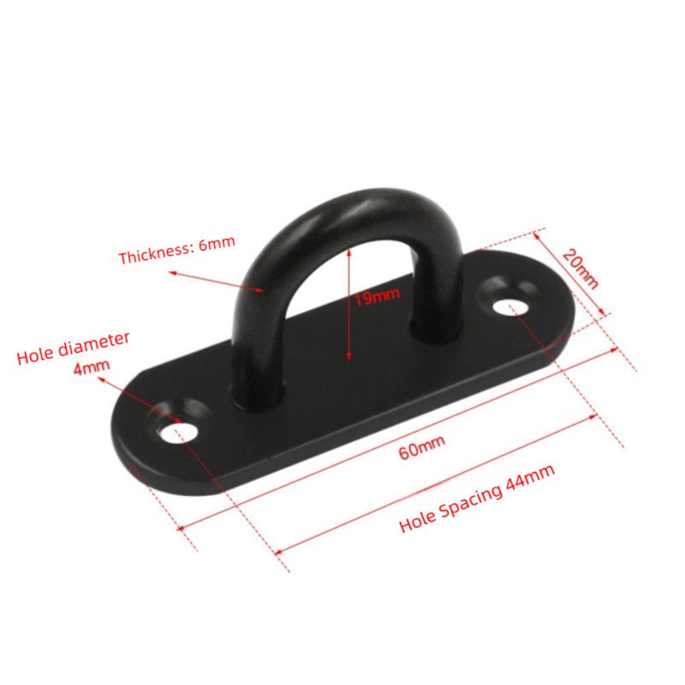 Strapazierfähige Öse Wandhaken U/J-förmige Platte Decks Deckenmontage Aufhänger Edelstahl Festtürschnalle für Ventilatorlampe