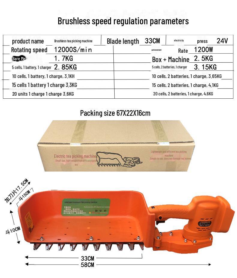 Rechargeable Brushless Electric Hedge & Tea Trimmer