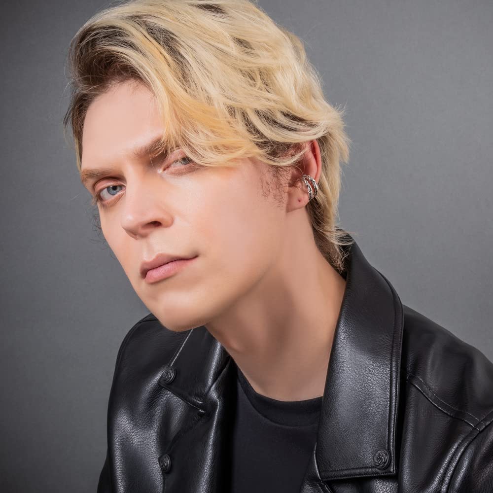 Artemis Classic Uriel W-Ring Ear Cuff (ac-ace0145) - Silver Accessories for Men and Women, Brand Jewelry, Silver Faux Earrings, Non-Pierced Earrings,