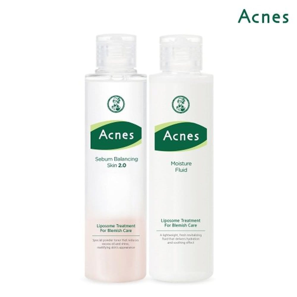 

acnes sebum balancing skin 200ml + moisture fluid 150ml
